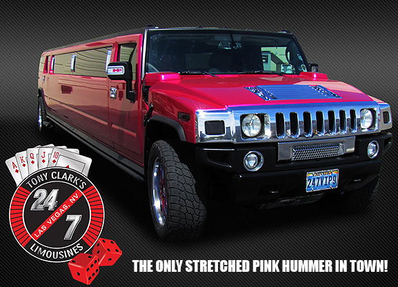 FURIOUS FUCHSIA PINK STRETCHED HUMMER LIMO