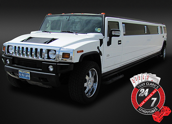 DIAMOND FLAKE WHITE SUPER STRETCHED HUMMER LIMO