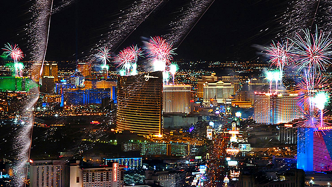 Limo Service for America's Party: Las Vegas New Years 2016.