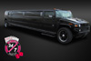 Black H-2 Hummer Limo