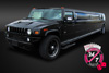 Black H-2 Hummer Limo