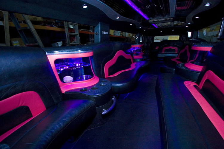 Pink H-2 Hummer Limo