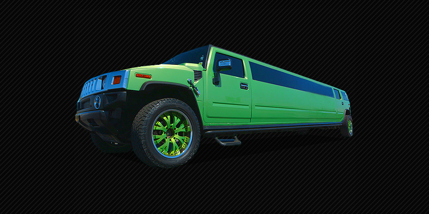 Green Stretch Hummer
